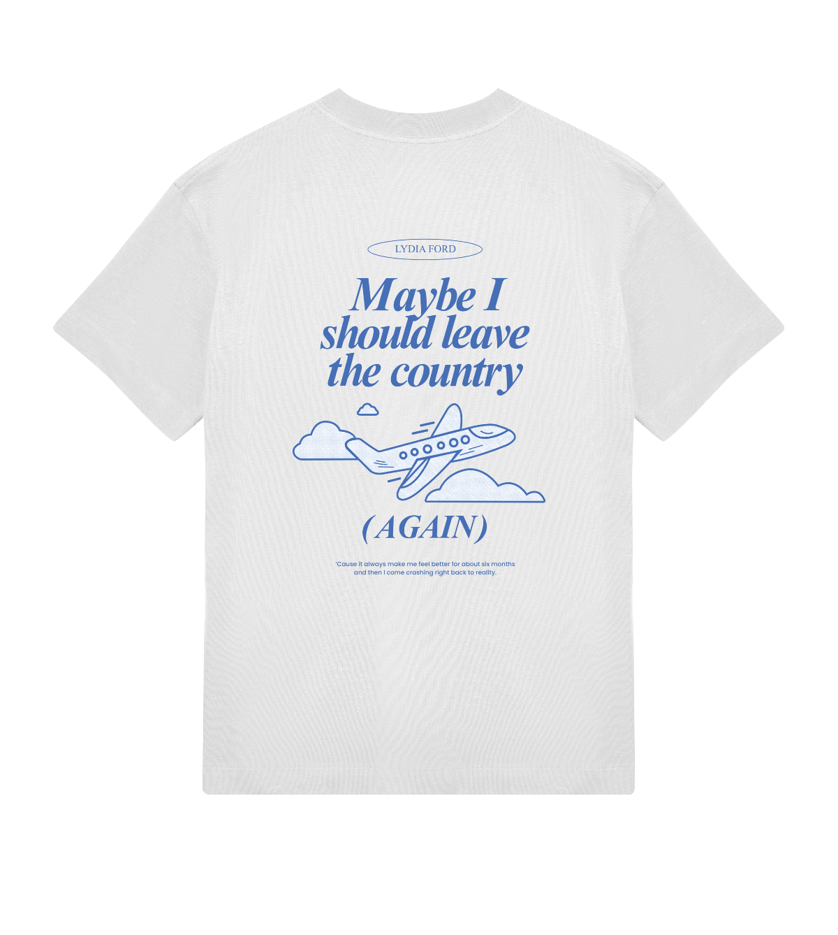 Leave the Country - Men's Oversized Tee (3 Colours) - Lydia Ford Merch