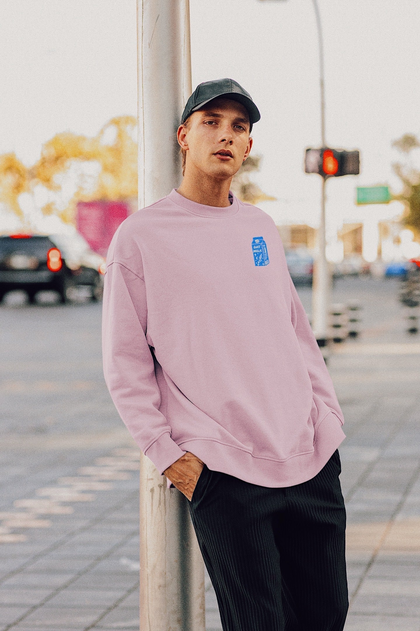 Oat Milk Sweatshirt (Pink) - Lydia Ford Merch