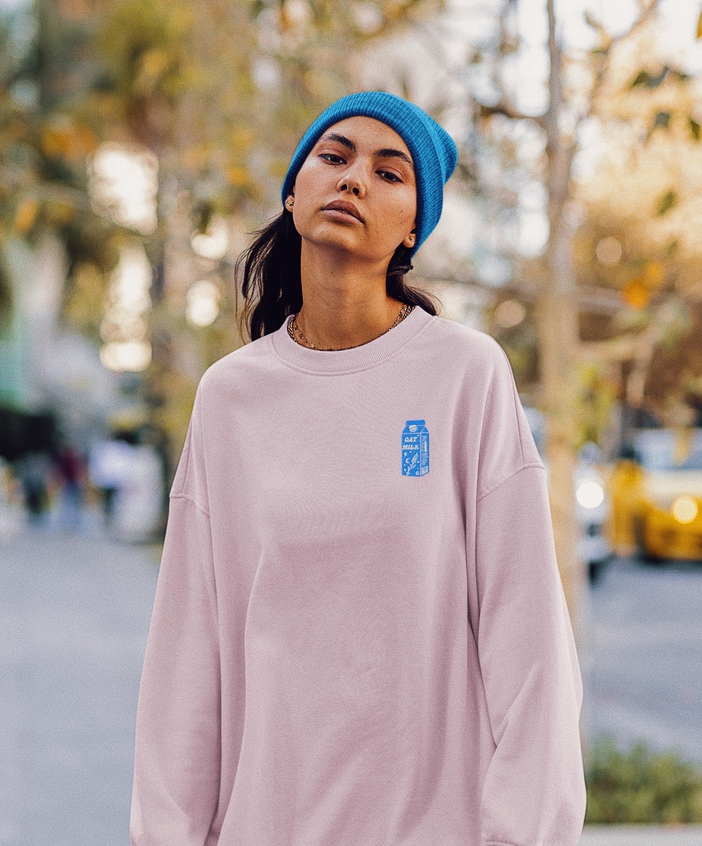 Oat Milk Sweatshirt (Pink) - Lydia Ford Merch