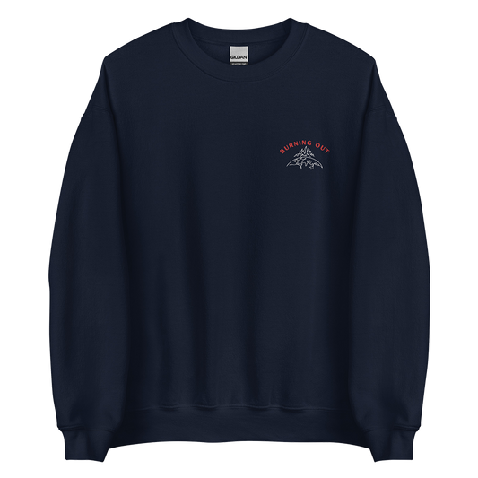 Embroidered Burning Out Unisex Sweatshirt (3 colours) - Lydia Ford Merch