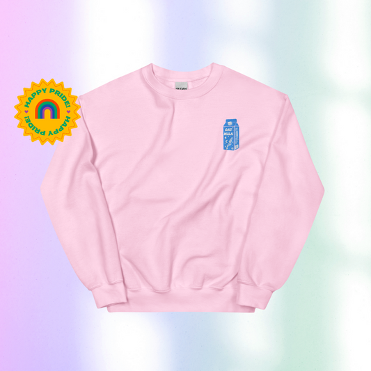 Oat Milk Sweatshirt (Pink) - Lydia Ford Merch